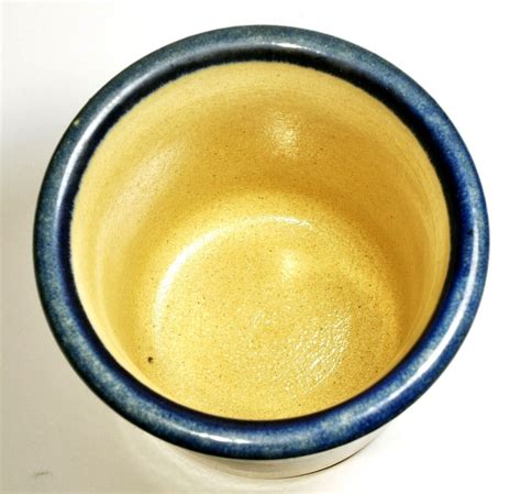 vintage monroe salt works pottery maine 3 3 4 cannister african