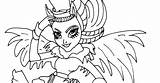 Monster High Avea Trotter Coloring sketch template