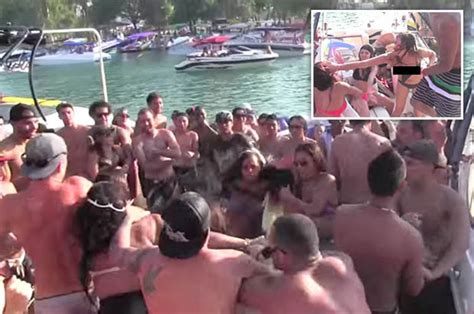 college boat party turns into brawl when drunk yuppie swings for three