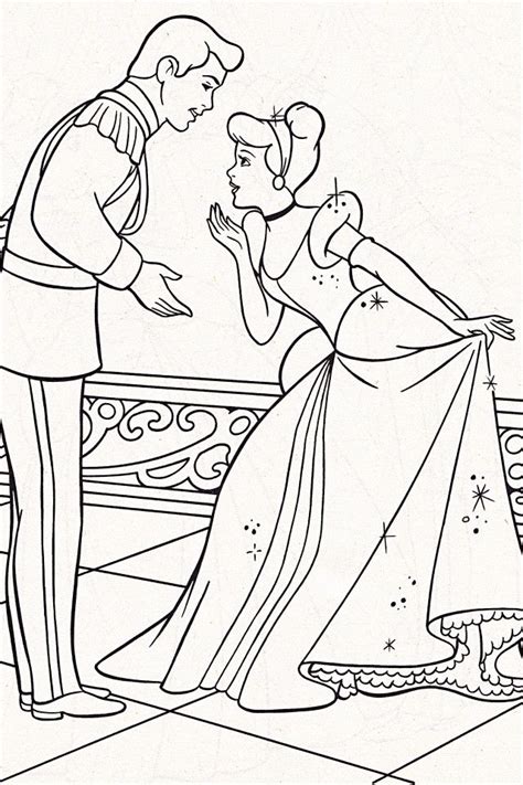 cinderella  prince charming coloring pages coloring home
