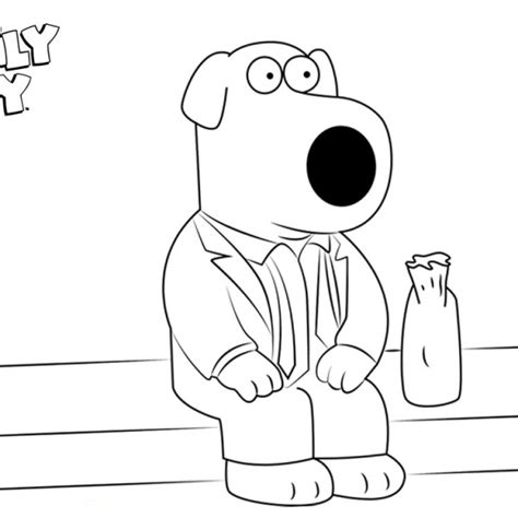 family guy coloring pages brian  sleeping  printable coloring pages