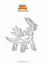 Pokemon Dialga Supercolored Ausmalbilder Ferrothorn Scizor Milza Sprites sketch template