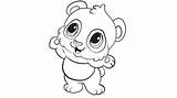 Panda Coloring Pages Kawaii Baby Cute Animal Printable Kids Leapfrog Learning Bear Friends Colouring Målarbilder Color Sheets Print Animals Printables sketch template