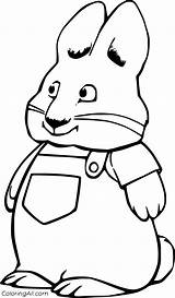 Max Ruby Coloring Pages Printable Bunny Vector Color Choose Board sketch template