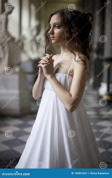young victorian lady stock photography image
