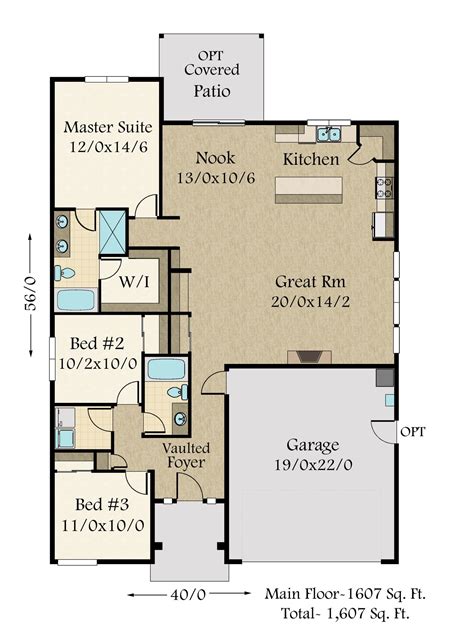 house floor plans single story cool single story  bedroom house plans