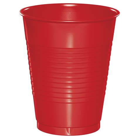 classic red  oz plastic cups   guests walmartcom