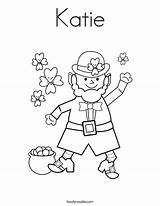 Twisty Leprechaun sketch template