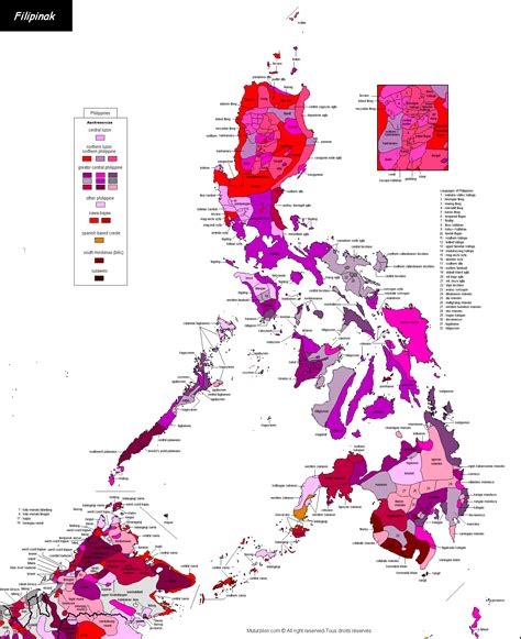 philippines carte linguistique linguistic map