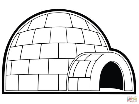 disegno  igloo da colorare disegni da colorare  stampare gratis