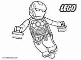 Lego Iron Man Coloring Pages Superhero Printable Kids Adults Color Print sketch template