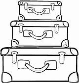 Suitcases Suitcase Koffer Maletas Colorare Valigie Disegno Maleta Ausmalbilder Supercoloring Valigia Ausmalbild Malas Luggage Viaje Ausdrucken Counseling Kleidung Schuhe Pintar sketch template
