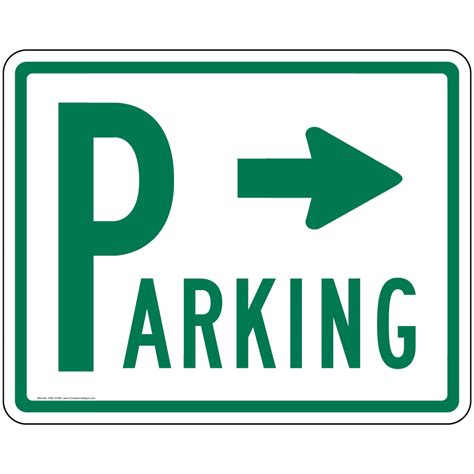 parking lot sign   arrow pke  parking control