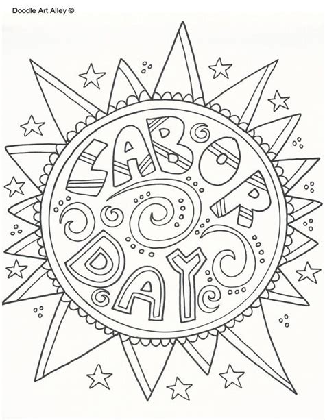 labor day coloring pages doodle art alley baby coloring pages