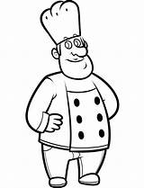 Chef Cozinheiro Chefe Cocinero Draw Gordo Chefs Colorironline Trolls Dibujosonline Categorias sketch template
