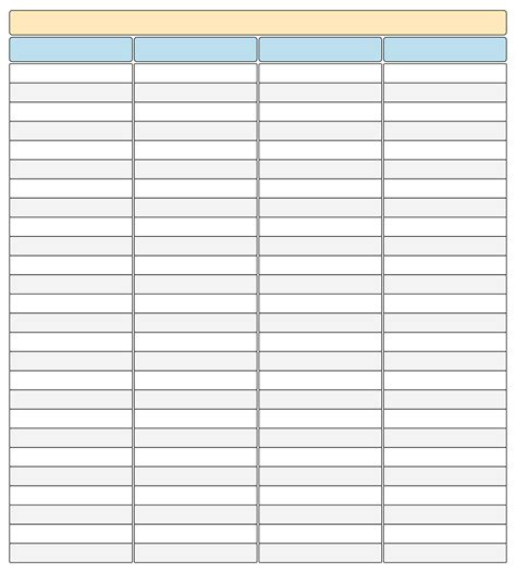 blank chart templates bd