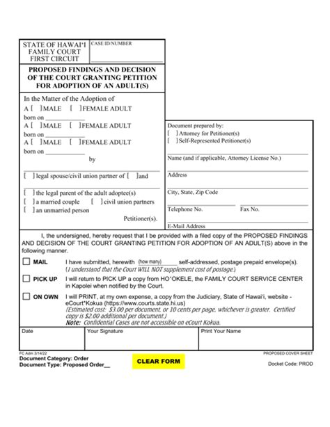 Form 1f P 2072 Download Fillable Pdf Or Fill Online Proposed Findings