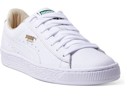 puma basket classic lfs white shoes   basketball shoes casual shoes sklep