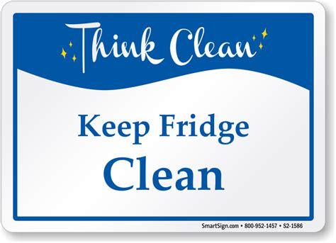 clean  fridge clean sign sku