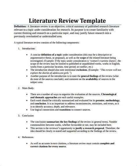 research paper literature review sample  research proposal