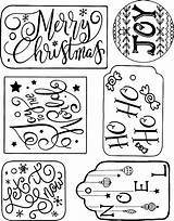 Tags Christmas Gift Printable Color Freebie Templates Tag Template Choose Board Bombshellbling sketch template