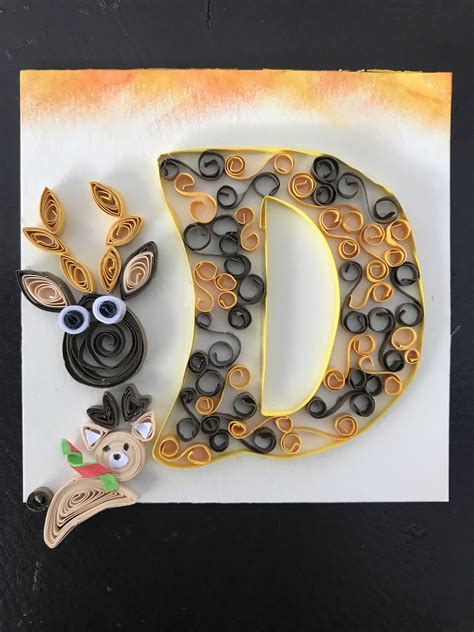 letter      paper  decorated  animal shapes