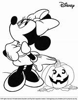 Minnie Halloween Coloring Pages Disney Kids Mouse Printable Mickey Children Pumpkin Color Simple Easy Library Choose Board Print Sure Enjoy sketch template