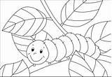 Bruco Disegni Bambini Coloring Caterpillar Raupe Immagine Insect Kigaportal Kiga sketch template