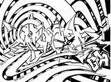 Coloring Graffiti Pages Book Popular sketch template
