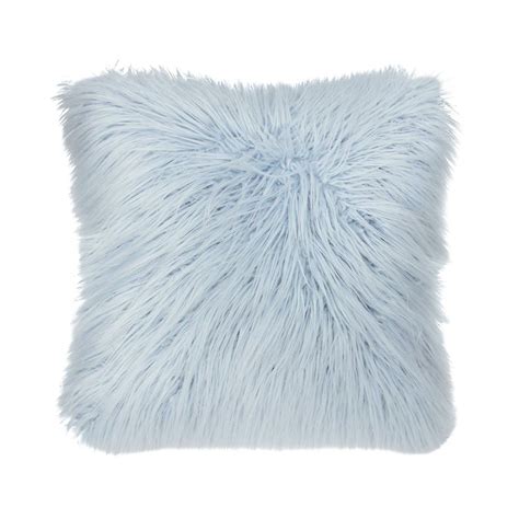 Dormify Faux Fur Throw Pillow Dorm Essentials Dormify Blue Room