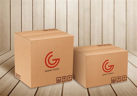 carton delivery packaging box logo mockup graphic google tasty graphic designs