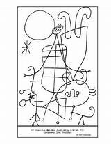Miro Joan Mondrian Colorier Miró Peintre Célèbre Connu Ecosia Barcelone Handouts Collaboratif Celebre Jeunes Activité Pintar Afkomstig Grabador Kunstideen sketch template