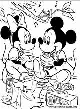 Coloring Mickey Pages Picnic Disney Minnie Aa88 Printable Mouse Family Info Print Color Getcolorings Source Prints sketch template