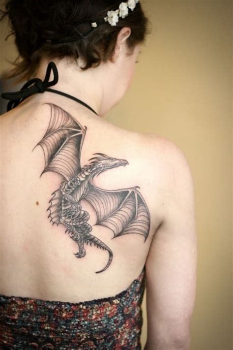 Dragon Tattoos For Women On Shoulder