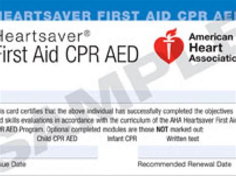 american heart association cpr and first aid class