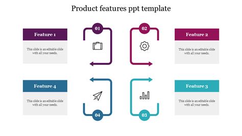 product features  template  printable templates
