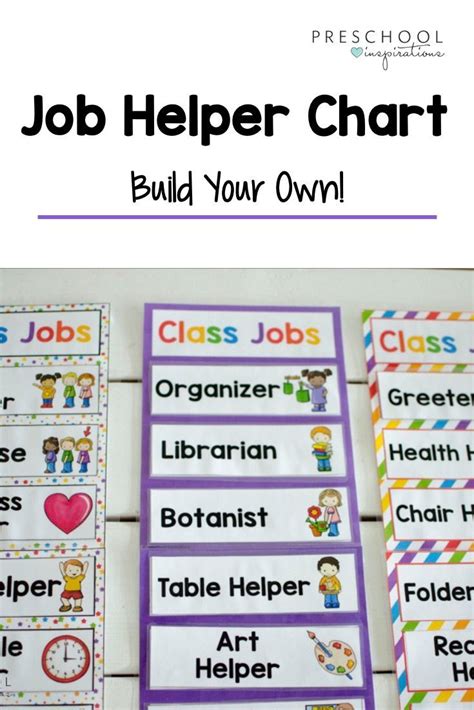 build   classroom job helper chart   printable template