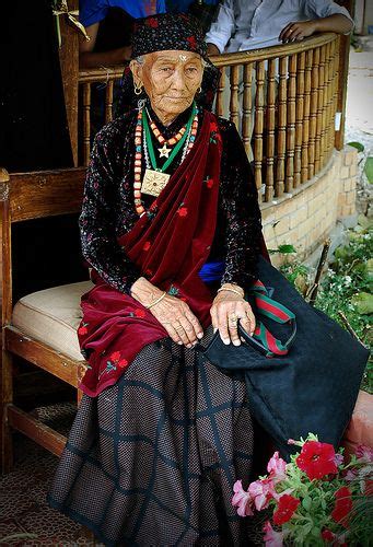 Old Gurung Lady Nepal Nepal Culture Gurung Dress Traditional Dresses
