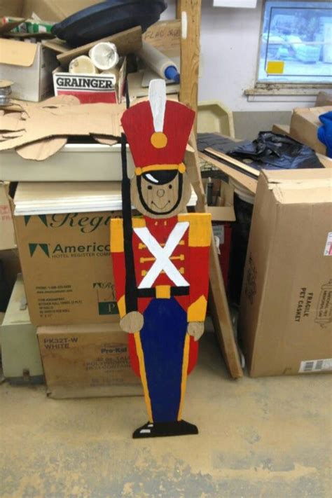 toy soldier plywood cutout christmas decorations diy