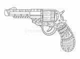Pistolet Pistola Revolver Imprimer Nerf Slugterra Coloriages Illustrazione Ninjago Danieguto Template sketch template