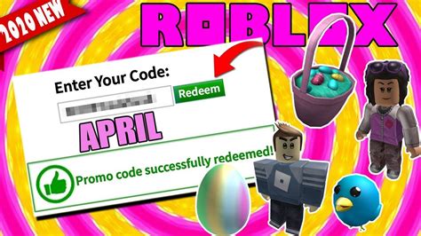 April Code All Roblox 2019 Promo Codes April Youtube