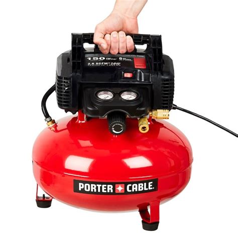 porter cable  gallon single stage portable electric pancake air compressor   air