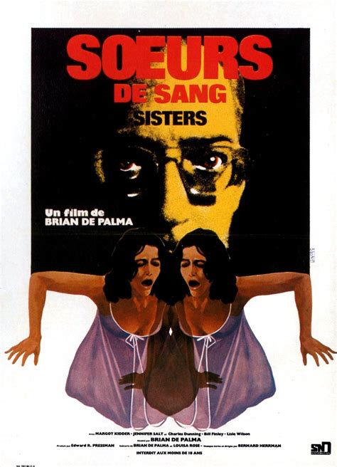 sisters 1973 french poster american horror movie foreign movies sisters