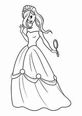Prinzessin Ausmalbild Ausdrucken Peaksel sketch template