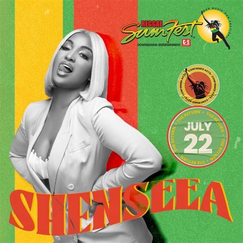 shenseea album “alpha“ and reggae sumfest july 20 23 rba publishing