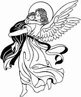 Archangels Clipart Color Holy Clipground Coloring sketch template