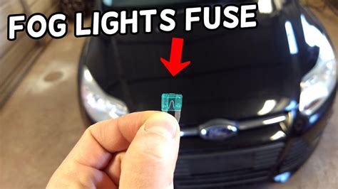 fog lights fuse location replacement ford focus mk   youtube