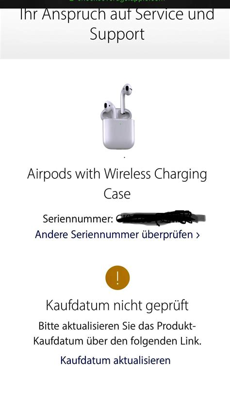 apple airpods garantie check technik kopfhoerer