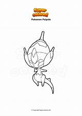 Pokemon Poipole Coloring sketch template