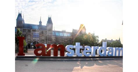 ah  famous  amsterdam sign located      amsterdam travel tips popsugar